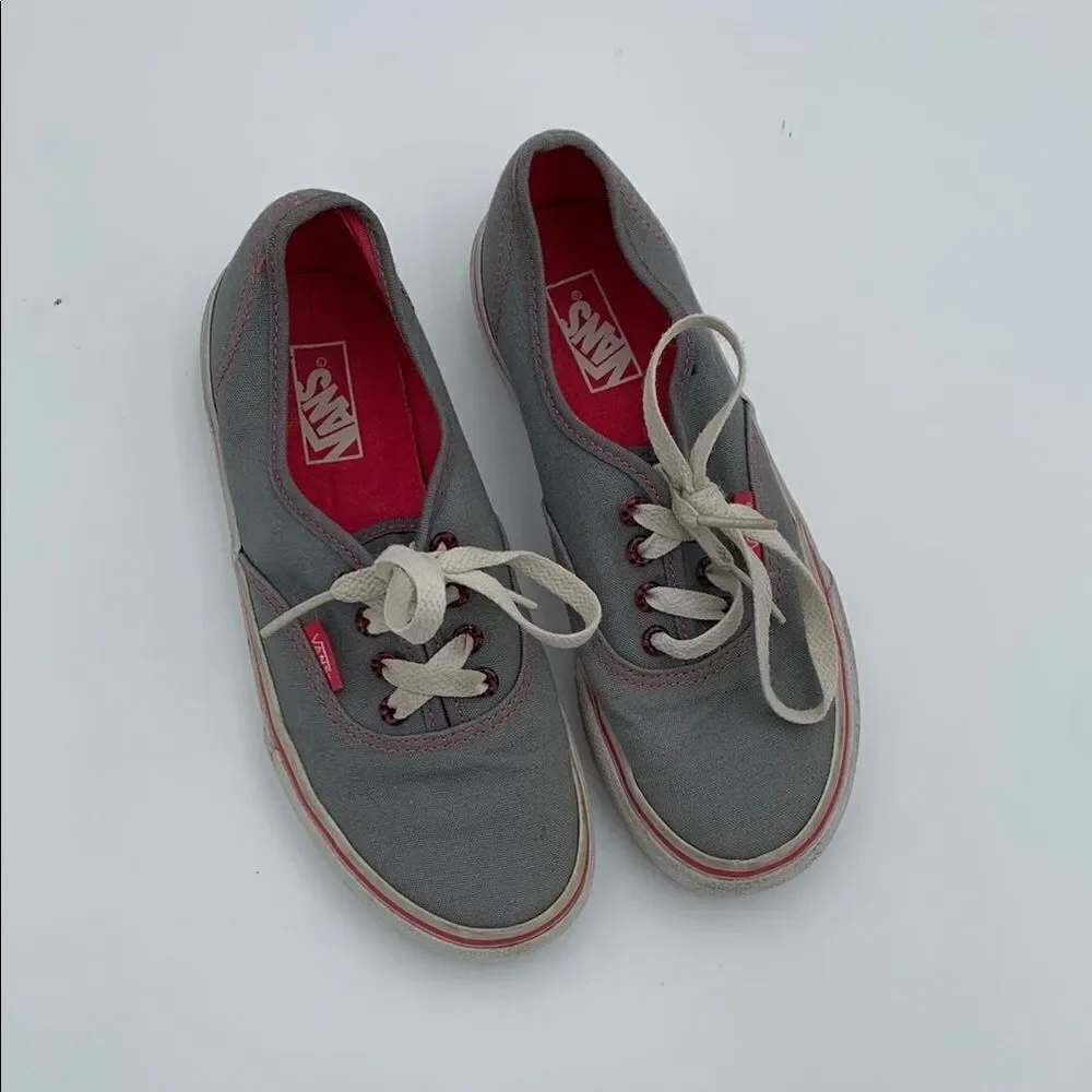Vans Kids Sneakers Gray and Pink